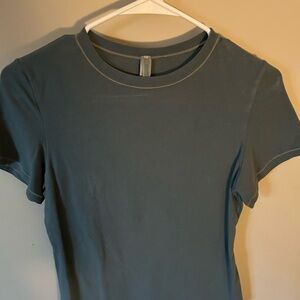 SKIMS Slate Blue Short Sleeve Tee